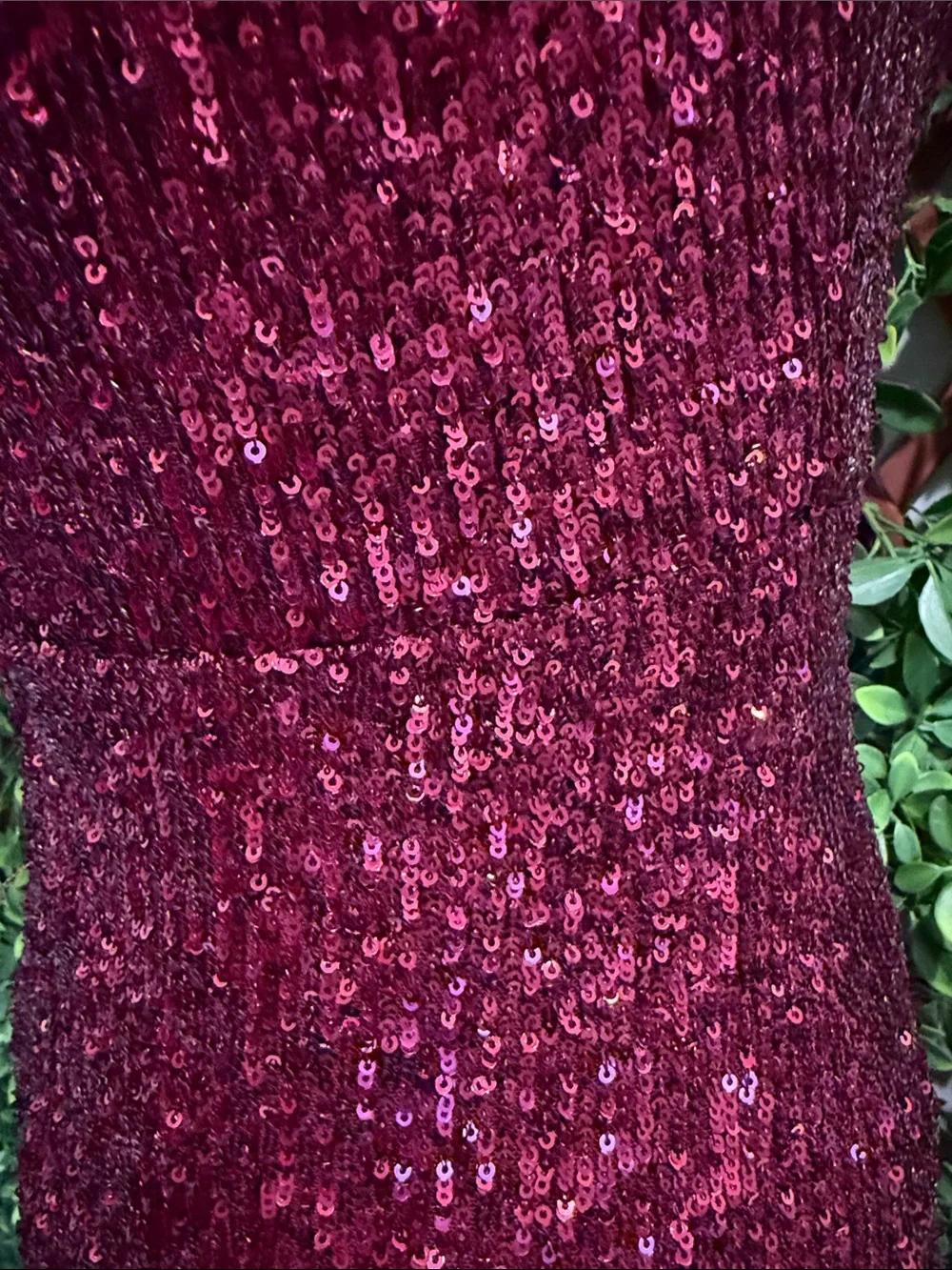 Lavish Lover Wine Red Strapless Sequin Maxi Dress - Picture 4 of 15